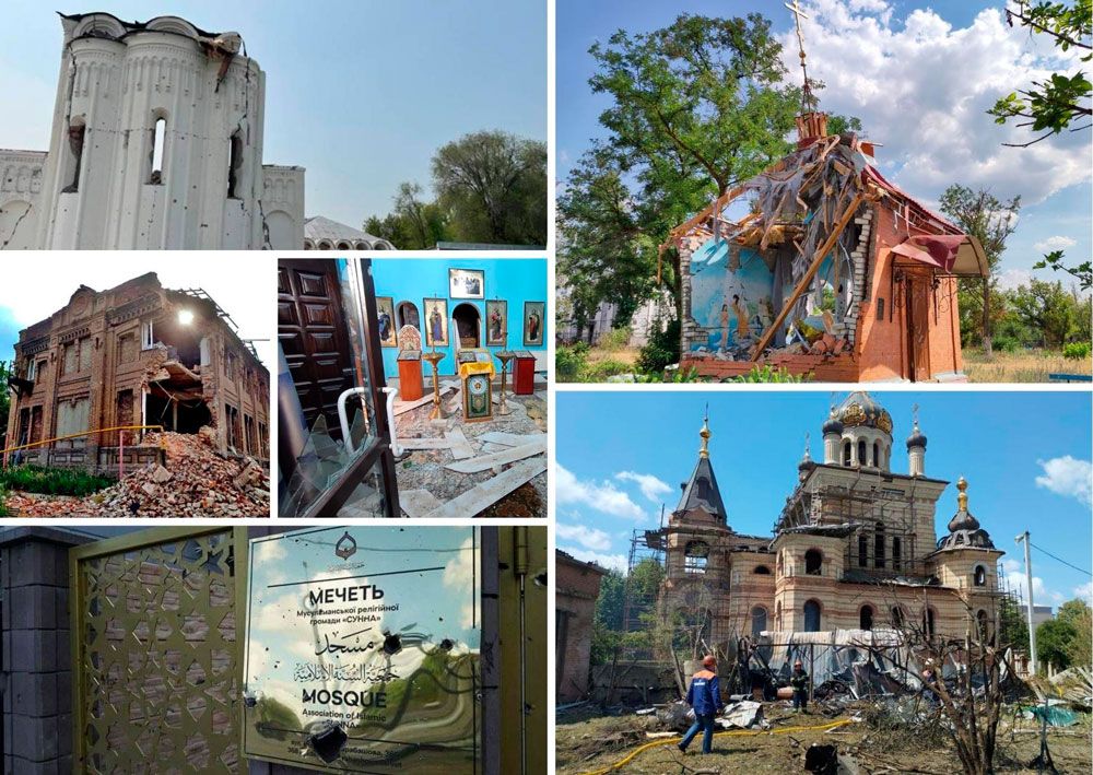 Рашисти не зупиняються навіть перед Богом: нещадно руйнують церкви, храми, мечеті