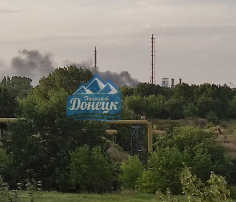 В окупованій Горлівці горів хімічний завод «Стирол»