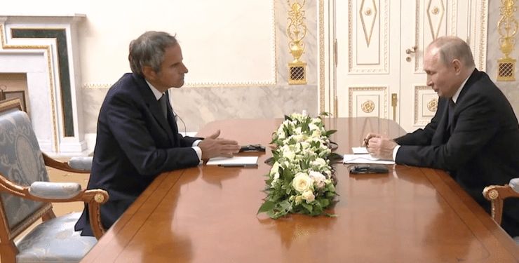Гроссі вимагає від путіна створення зони безпеки на ЗАЕС