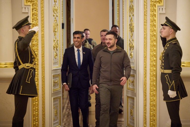 Ріші Сунак вперше прибув до Києва