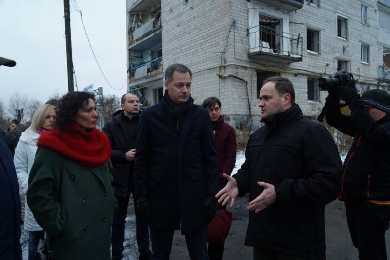 Прем’єр Бельгії Александер де Кроо відвідав Бучу та Бородянку, фото