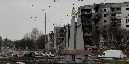 За місяць російської окупації  Бородянка перетворилася на руїни