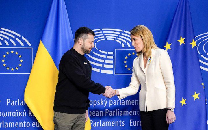 Зеленський прибув до Брюсселя й виступив у Європарламенті, фото