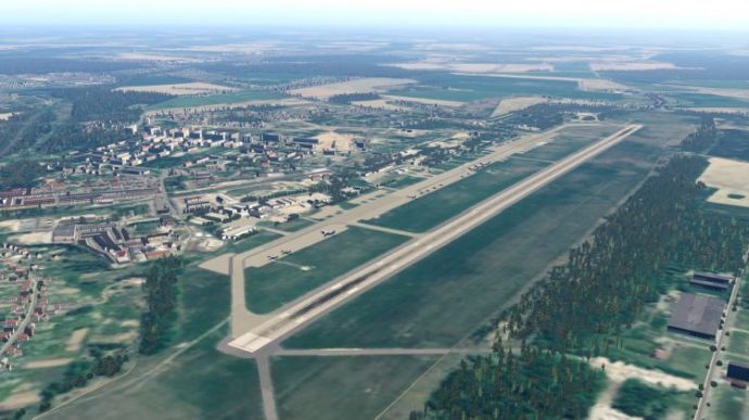 Військовий аеродром Мачулищі використовують російські окупанти.