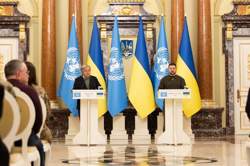 Гутерреш виступає за справедливий мир в Україні згідно зі Статутом ООН
