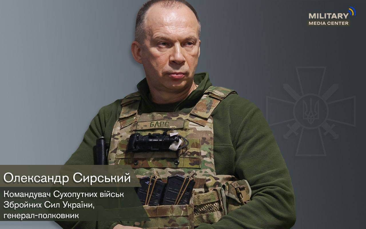 Командувач Сухопутних військ ЗСУ генерал-полковник Олександр Сирський став частим"гостем" на бахмутському напрямку.