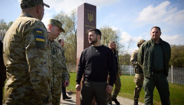 Зеленський побував на  кордоні України з Польщею та білоруссю