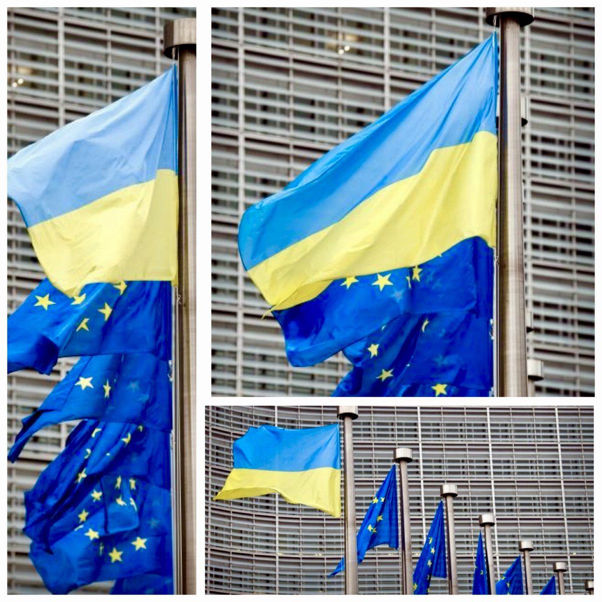 День Європи: над будівлею Єврокомісії підняли прапор України
