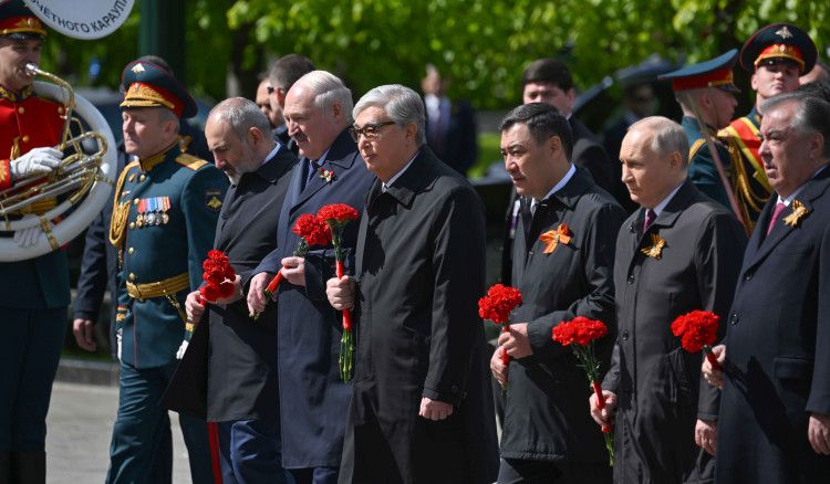 Окремі лідери Кавказу та Центральної Азії приїхали на путінський парад «побєдобєсія».