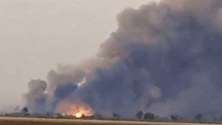 Бавовна на Херсонщині: поблизу Генічеська палає великий склад з БК окупантів
