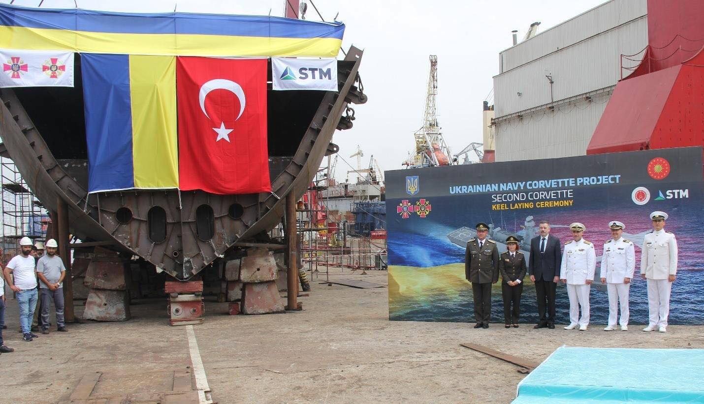 У Туреччині відбулась церемонія закладки другого корабля для потреб ВМС ЗСУ, фото