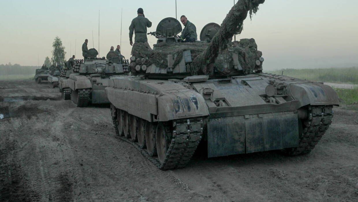 Польські танки PT-91 Twardy на українському фронті.