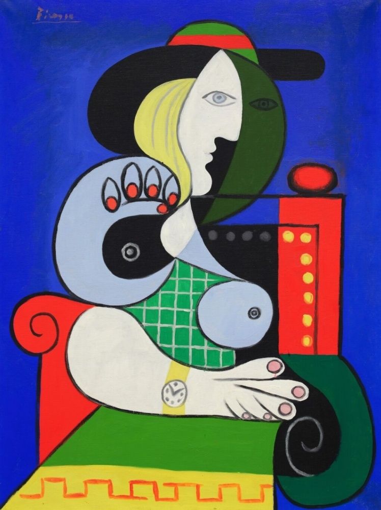 Картина Пабло Пікассо «Жінка з годинником».