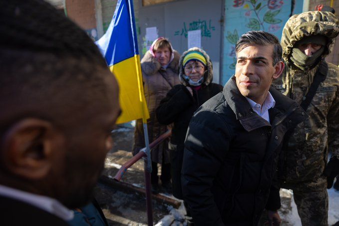 Британський прем’єр Ріші Сунак прибув з візитом до Києва