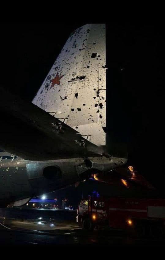 Уражений російський Іл-22 дотягнув до аеродрому Анапи