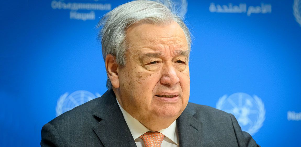 Антоніу Гутерреш закликає до миру в Україні на основі Статуту ООН