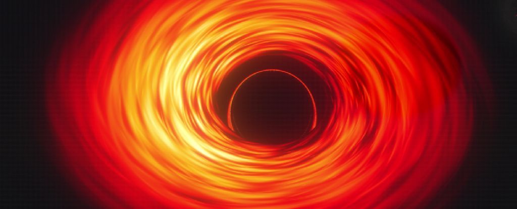 Візуалізація NASA надмасивної чорної діри.