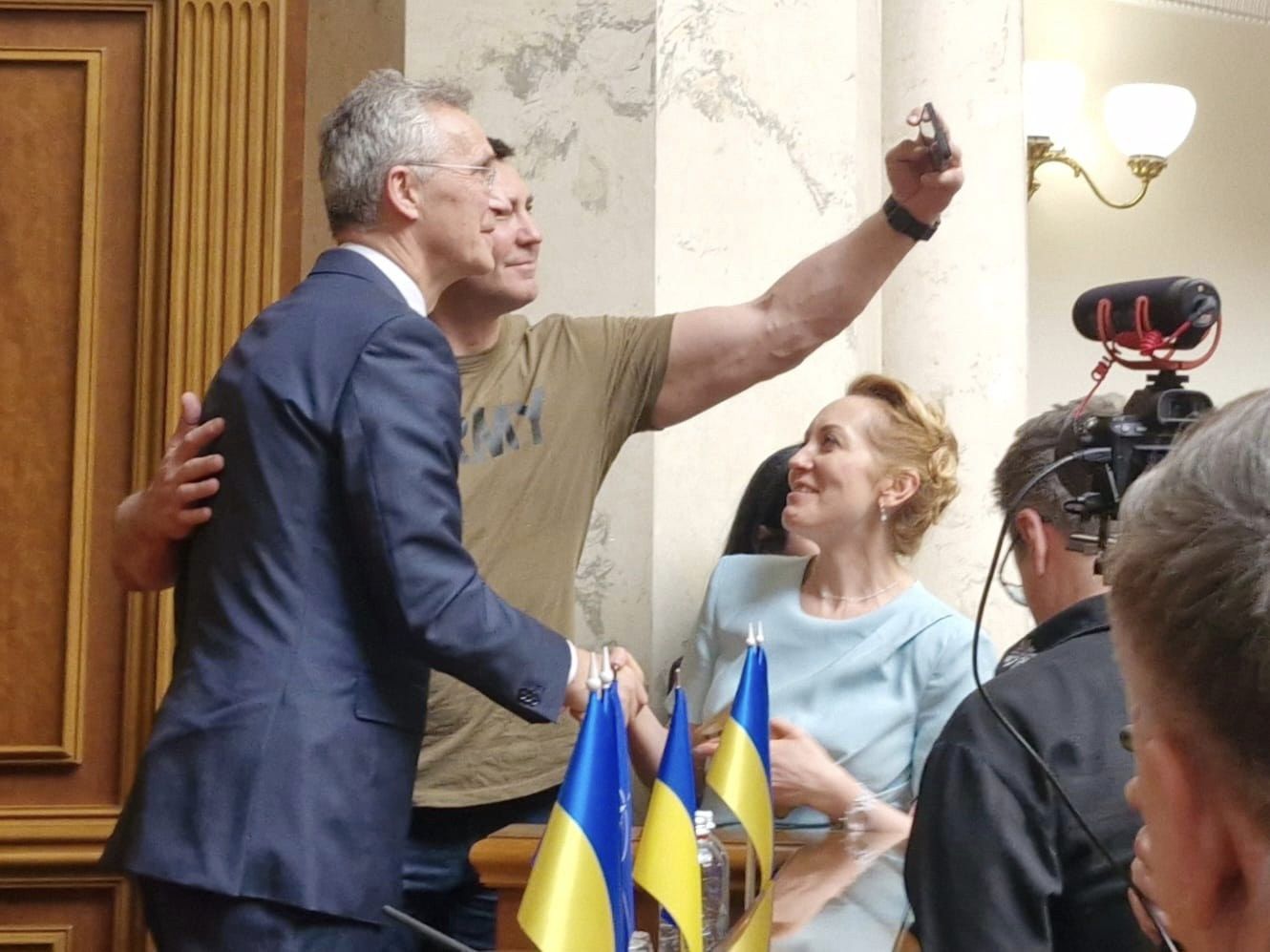 Столтенберг вперше виступив у Верховній Раді