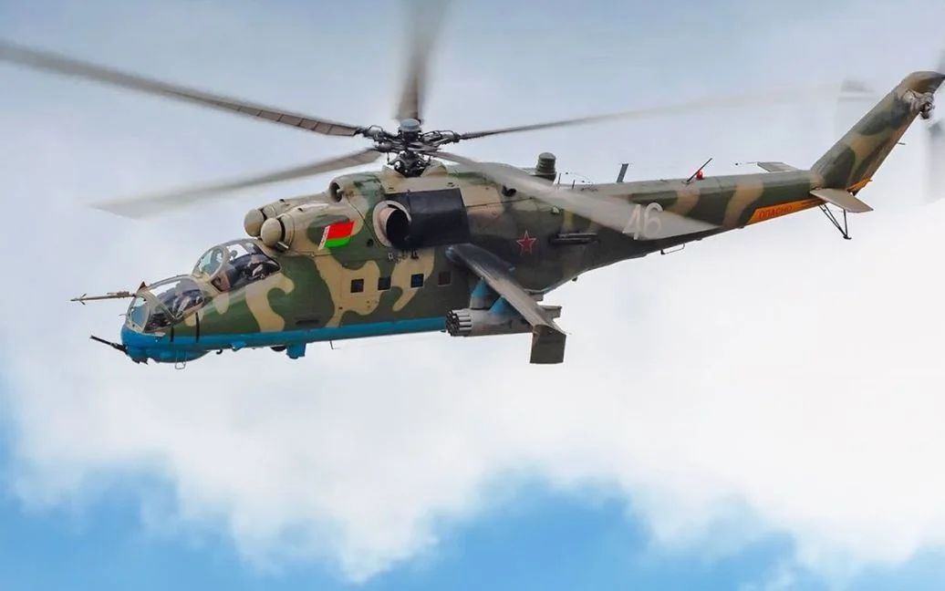 У московській області спалили штурмовий гелікоптер Мі-24