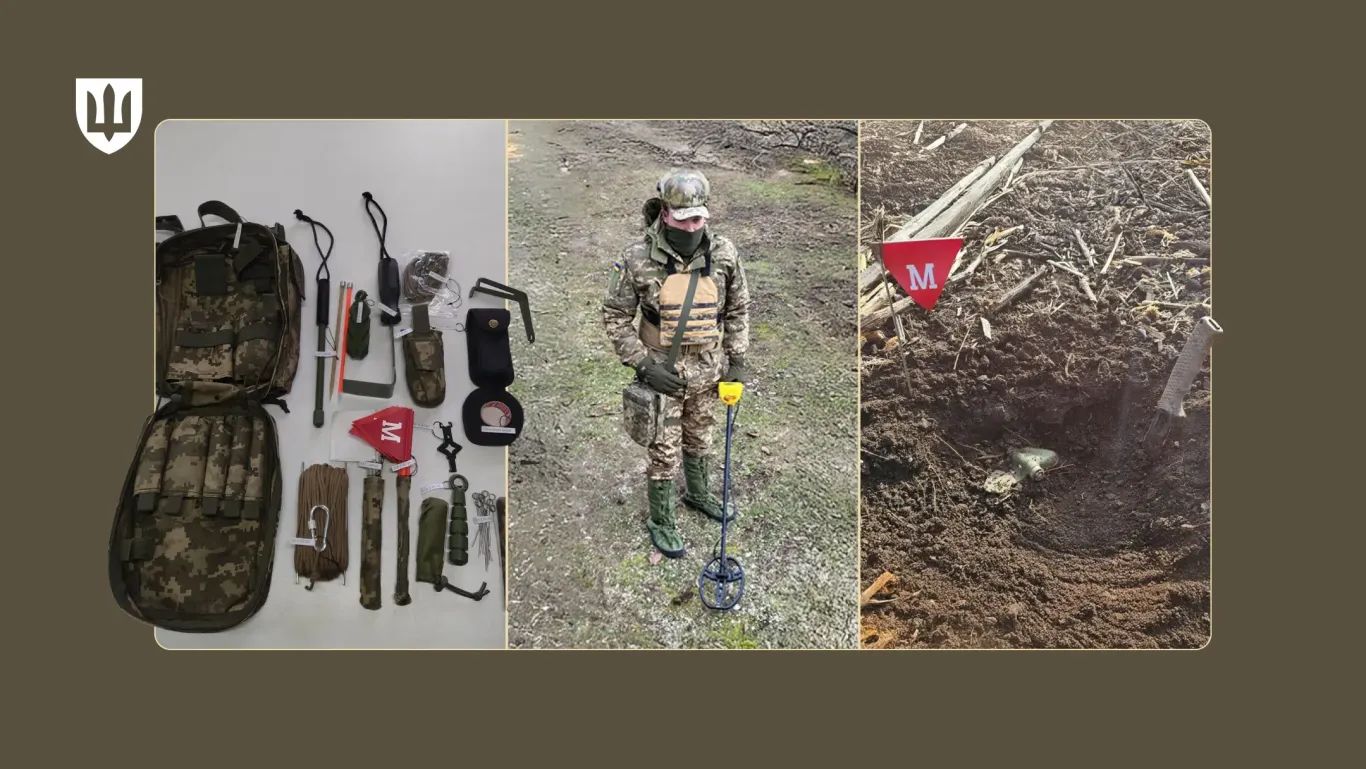 Кодифіовано вітчизняний індивідуальний набір для розмінування