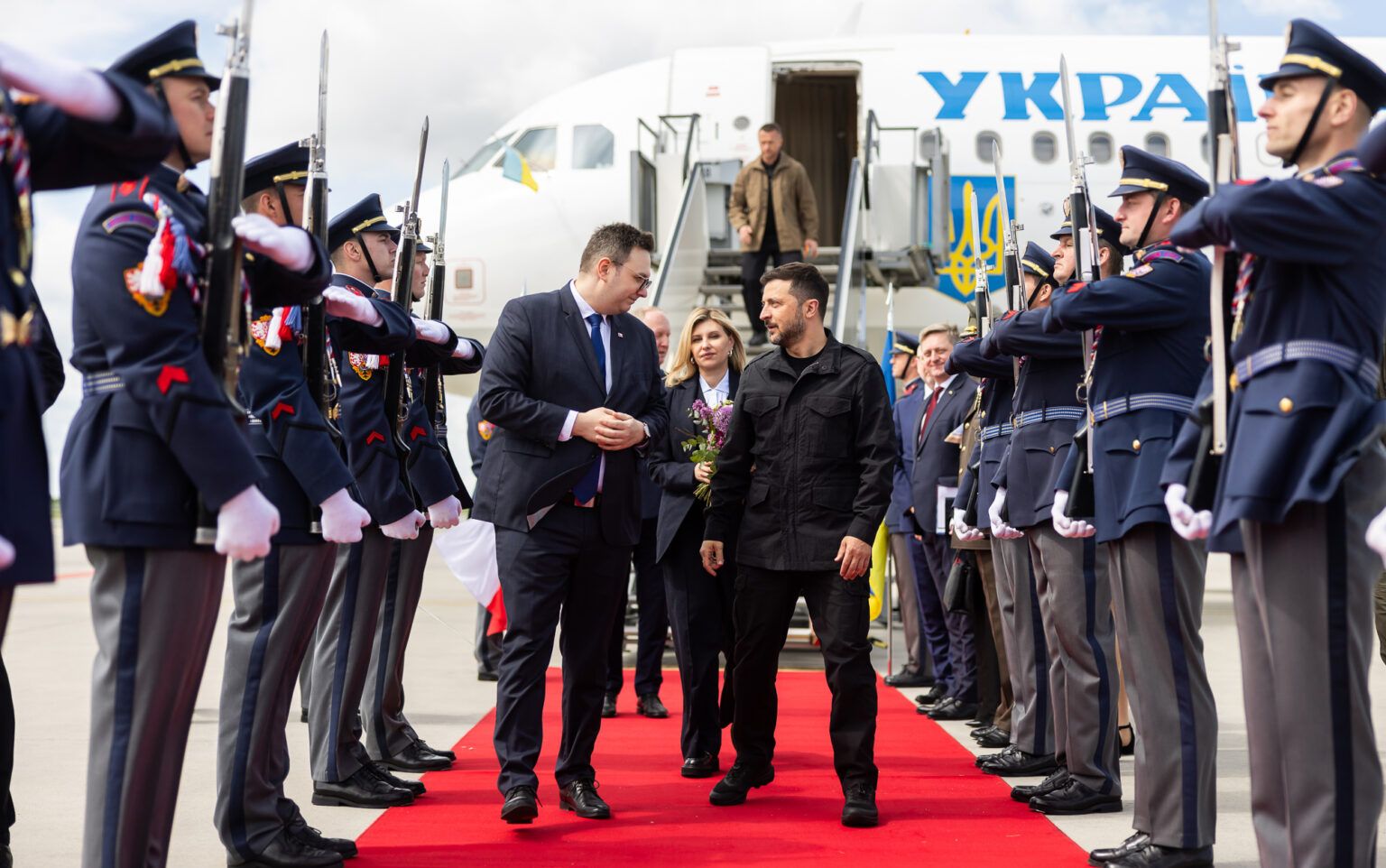 Володимир Зеленський прибув до Чехії з офіційним візитом.