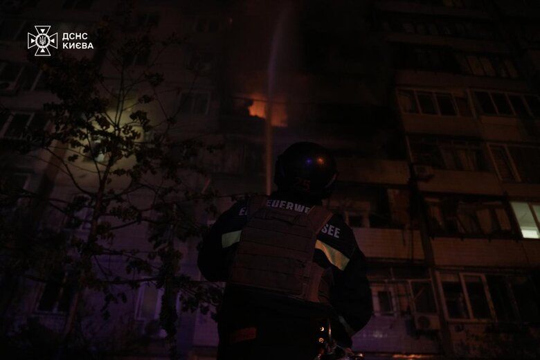 БпЛА та балістика рашистів кілька годин поспіль тероризували Київ та область, фото
