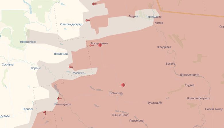 На Донеччині ЗСУ звільнили селище Удачне, рашисти – окупували Воскресенку