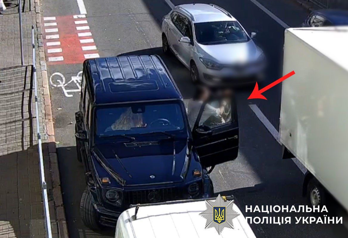 У Києві водій «Кубіка» відгамселив велосипедиста через зауваження, фото