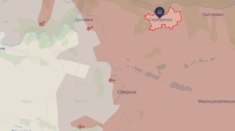 Місто Сіверськ залишається під вогневим контролем наших військ.