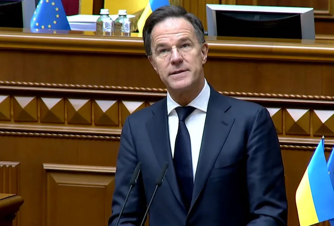 Генсек НАТО Рютте в Києві у Раді 3 лютого 2026.