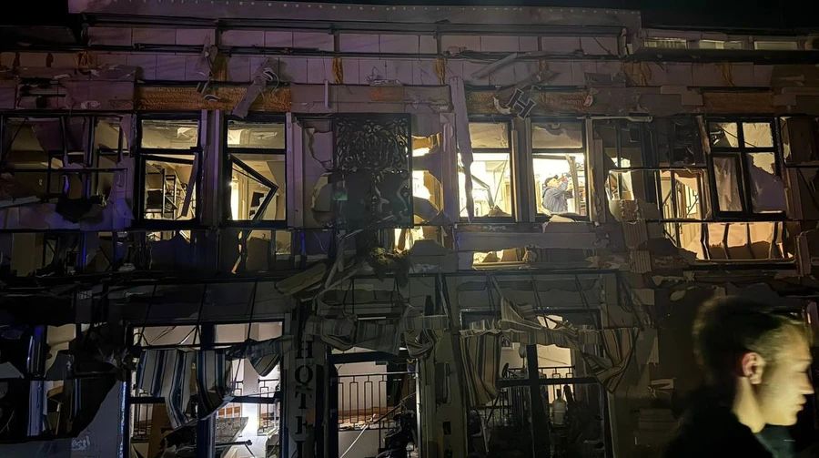 Житловий будинок в Одесі після атаки російських варварів.
