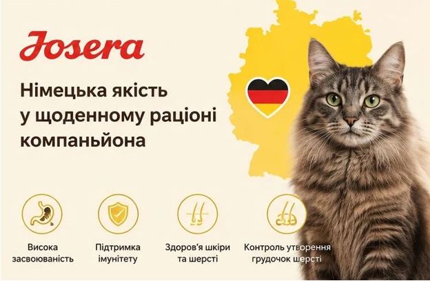 Josera для котів: німецька якість у щоденному раціоні компаньйона