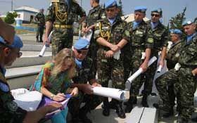 Ольга Крюкова: пiсня на плацу