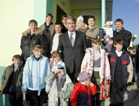 Свято прийшло і в родину сажотруса
