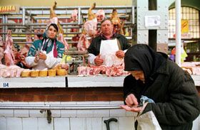 Продуктова полиця, де зуби лежать