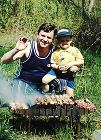 Шашлик по–вірменськи у хліб,