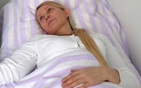 Юлія Тимошенко під час лікування. Фото з сайту «УП».