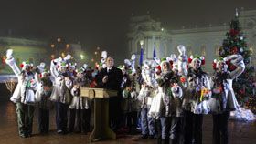 Без бою годинника, зате зі щедрівкою