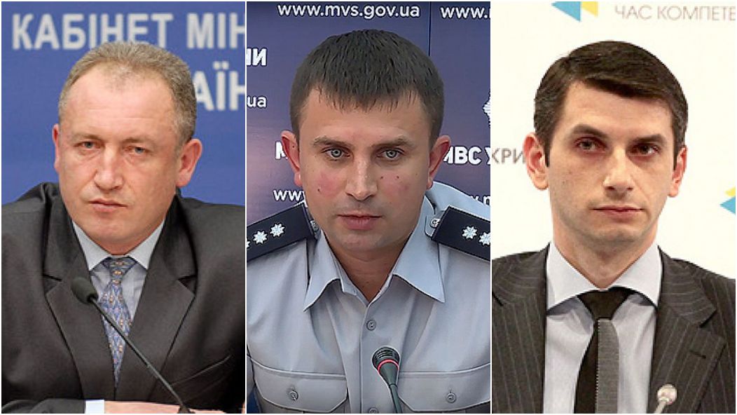 Зліва направо: Володимир Гриняк, Ігор Бабич, Анатолій Серединський (Укрфото)